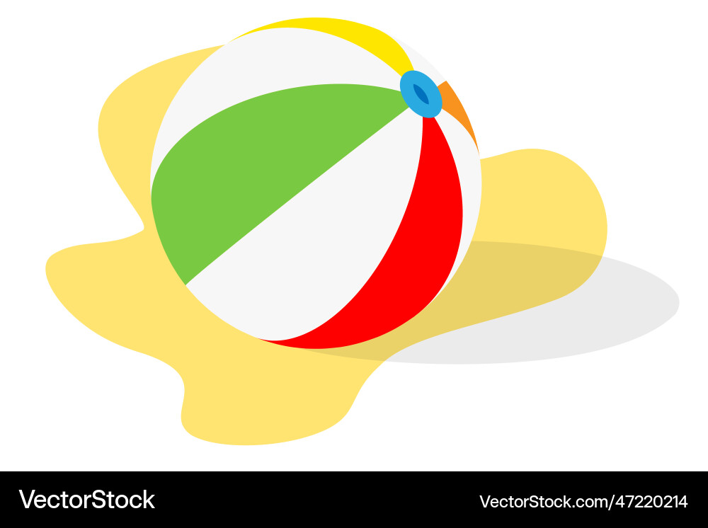 Beach ball Vector Image