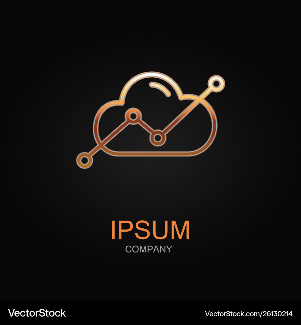 Data analysis icon design logo element Data analysis icon design logo element Vector Image