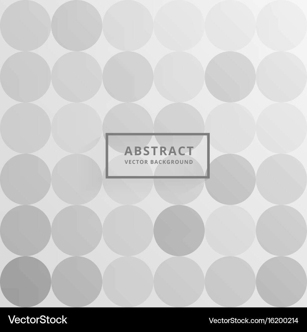 Gray circles background pattern design Vector Image