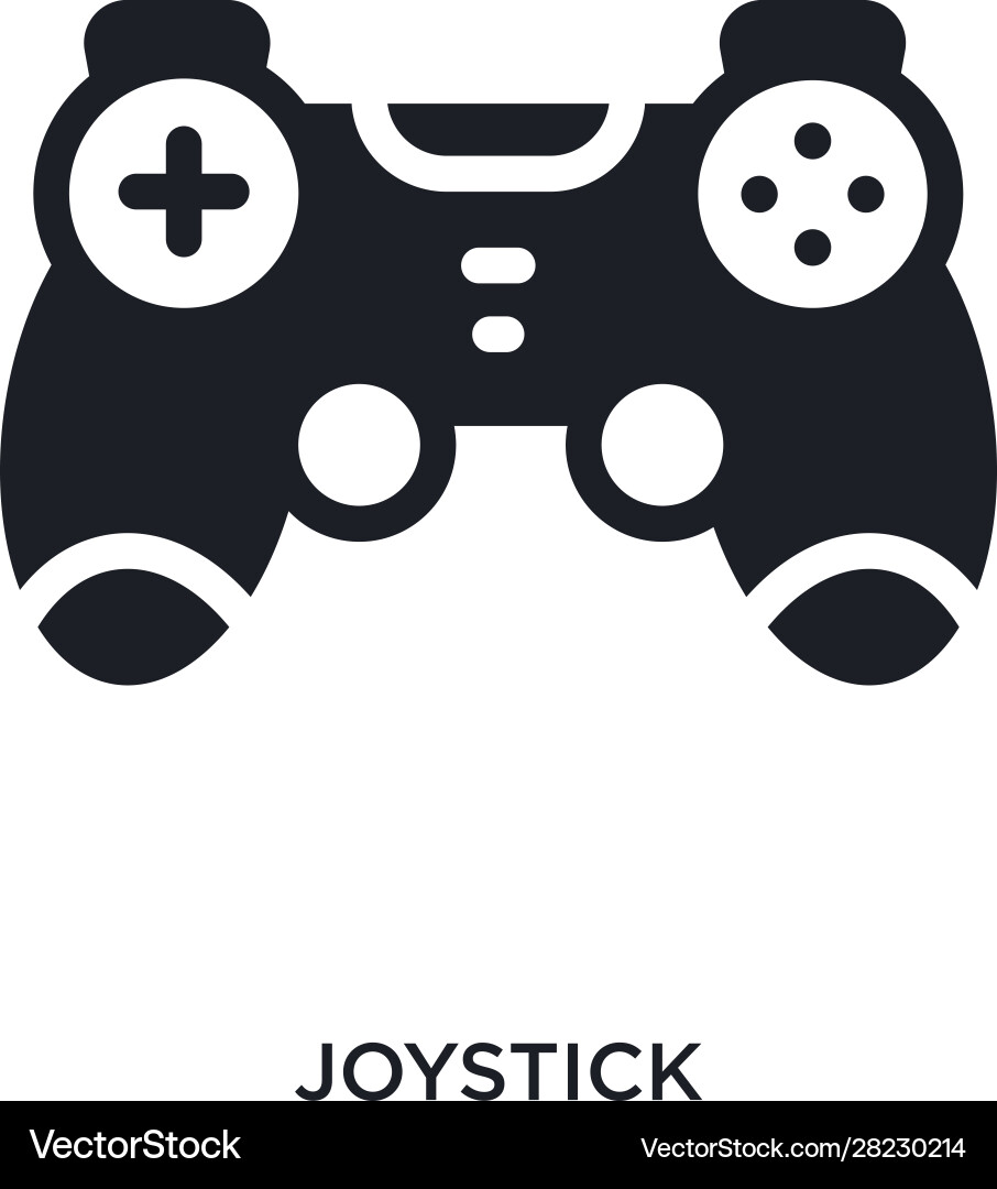 Joystick isolated icon simple element from vector image