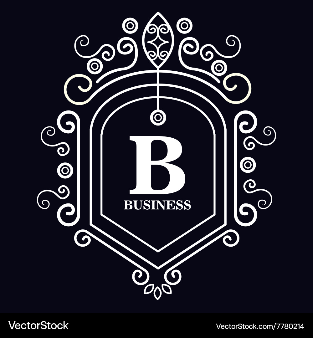Monogram background design vector image