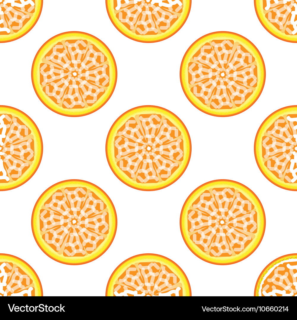 Orange abstract seamless pattern Vector Image