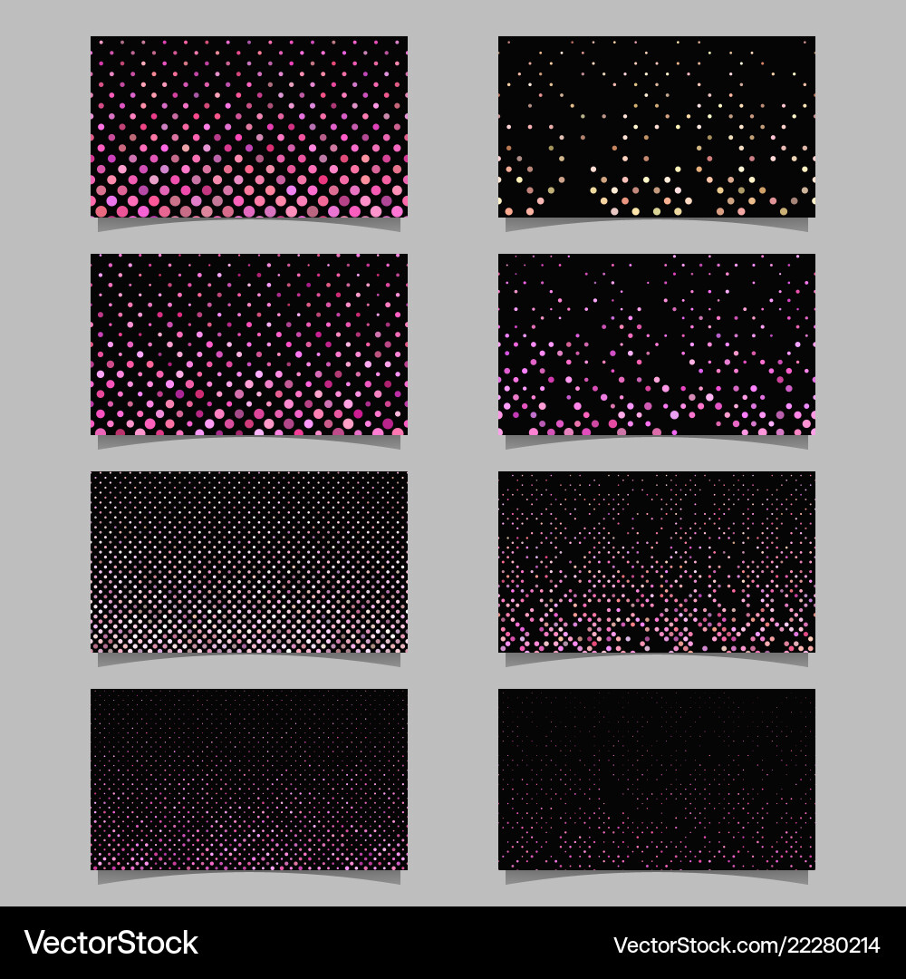 Pink abstract circle pattern card background vector image