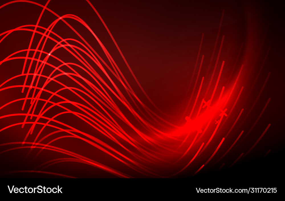 Abstract background - neon line design Vector Image