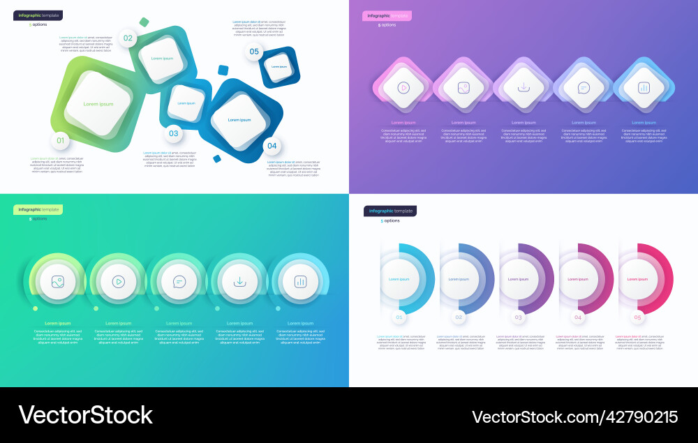 Abstract gradient minimalistic infographic Abstract gradient minimalistic infographic vector image