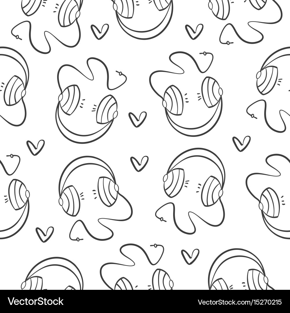 Collection music element pattern style Vector Image