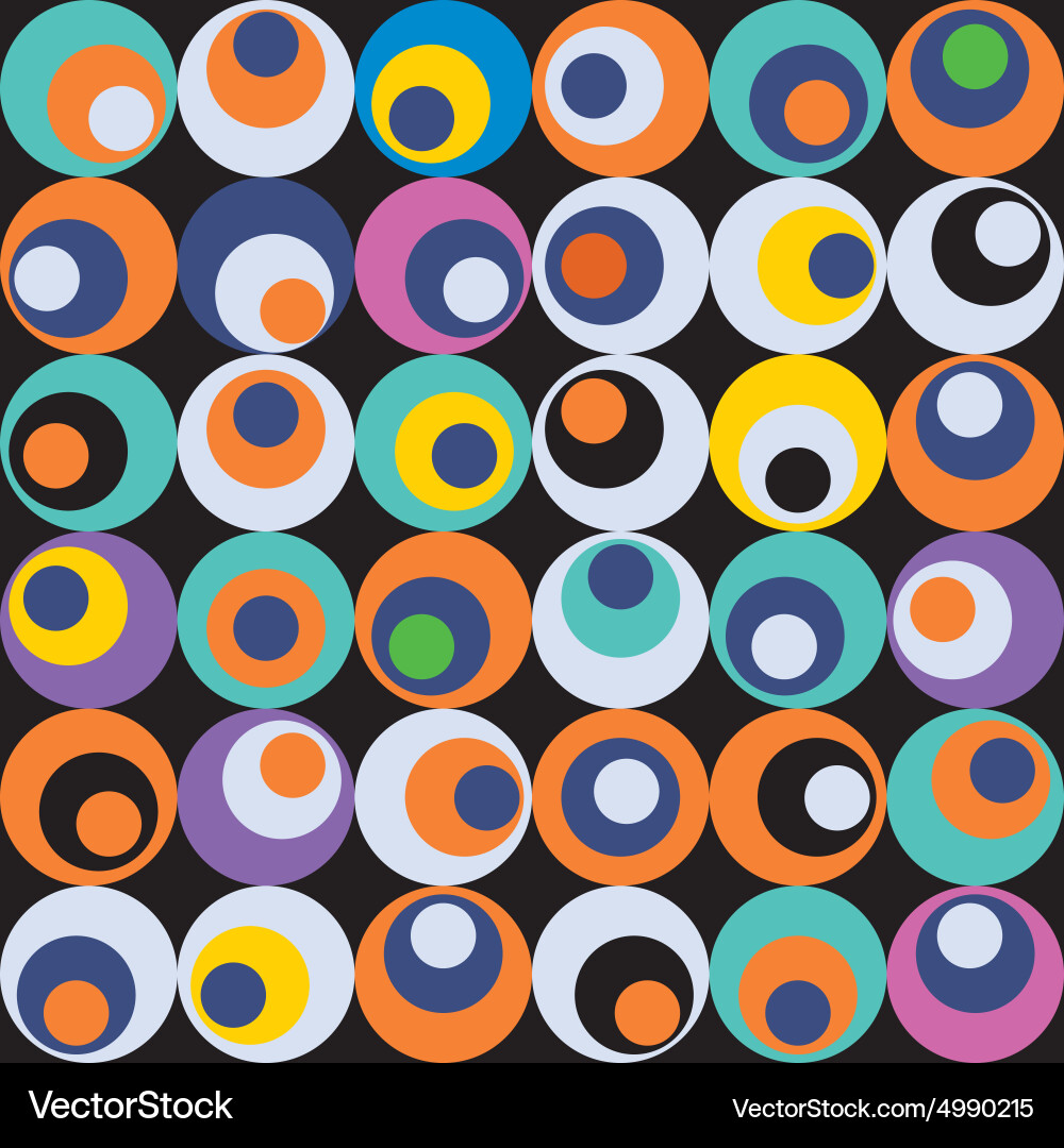 Retro Circle Pattern vector image