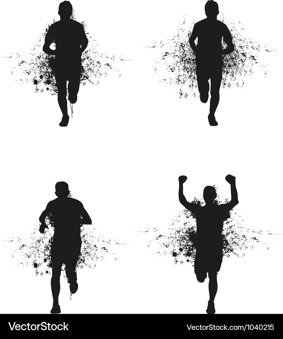 Running Splash Man vector image