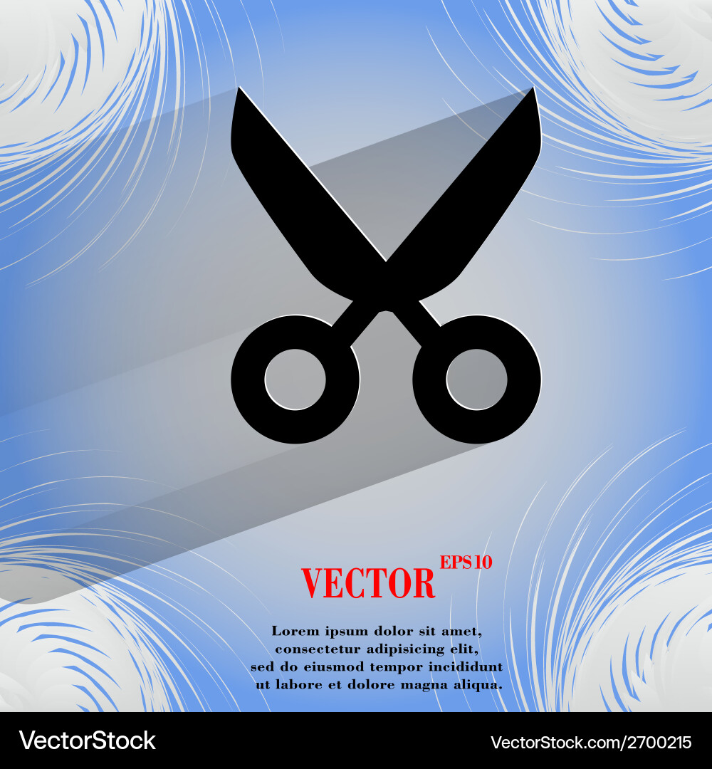 Scissors flat modern web design vector image