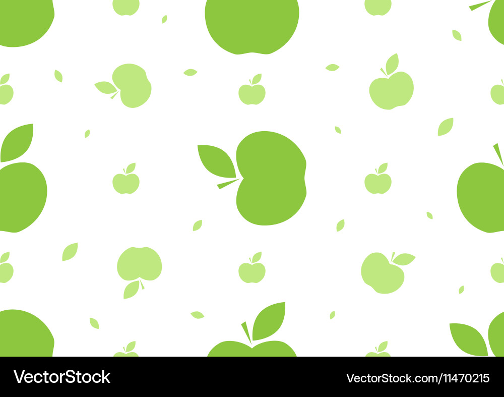 Seamless apple background pattern Vector Image