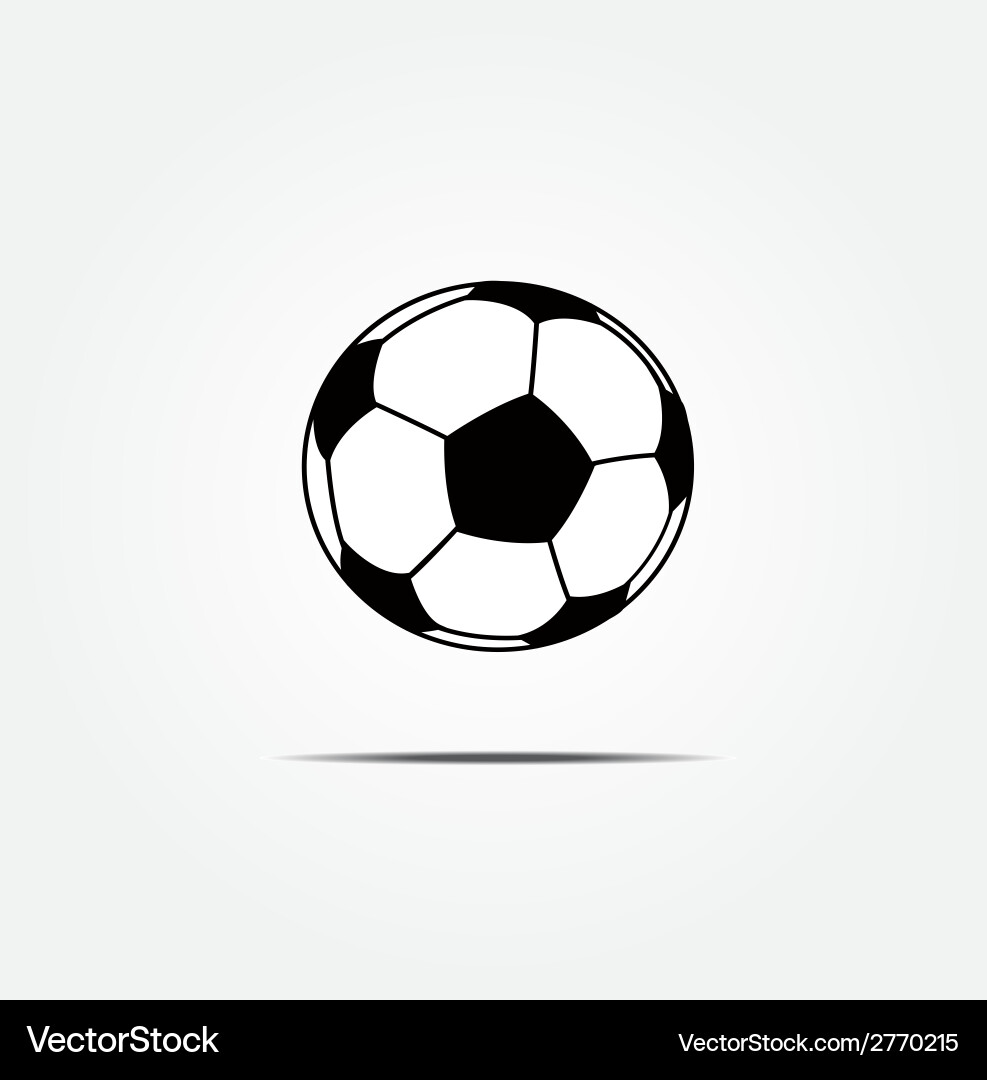 Soccer Ball Icon - Simple vector image