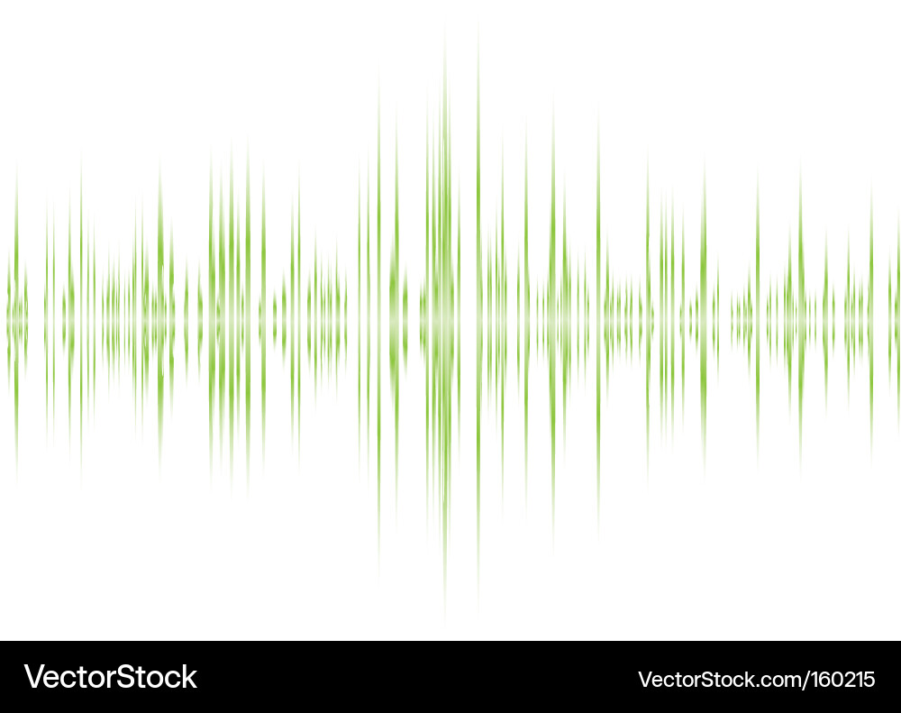 Sound Wave Background Vector Image