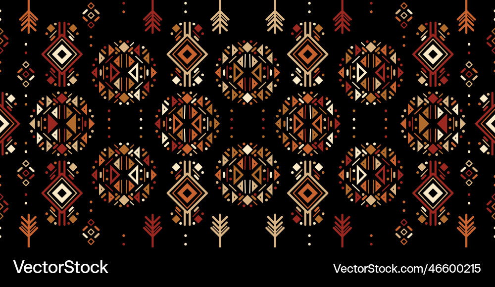 Tribal ethnic seamless striped pattern in aztec Tribal ethnic seamless striped pattern in aztec vector image