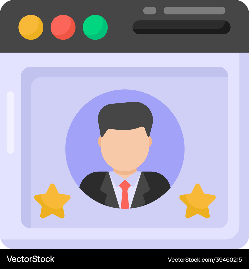 Web user Vector Image