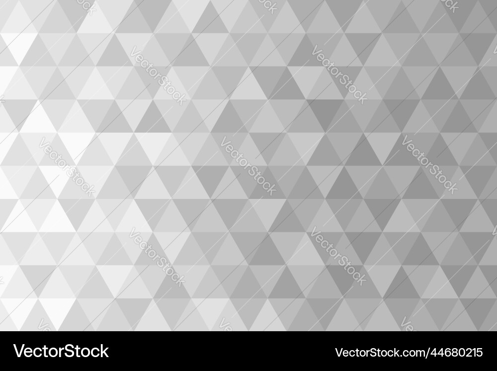 White gradient triangular shape background White gradient triangular shape background vector image