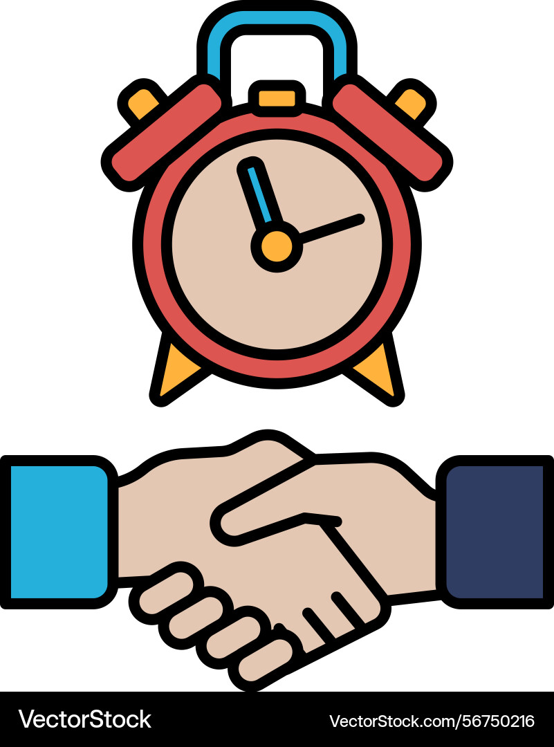 A red alarm clock with the hands on number 3 A red alarm clock with the hands on number 3 vector image