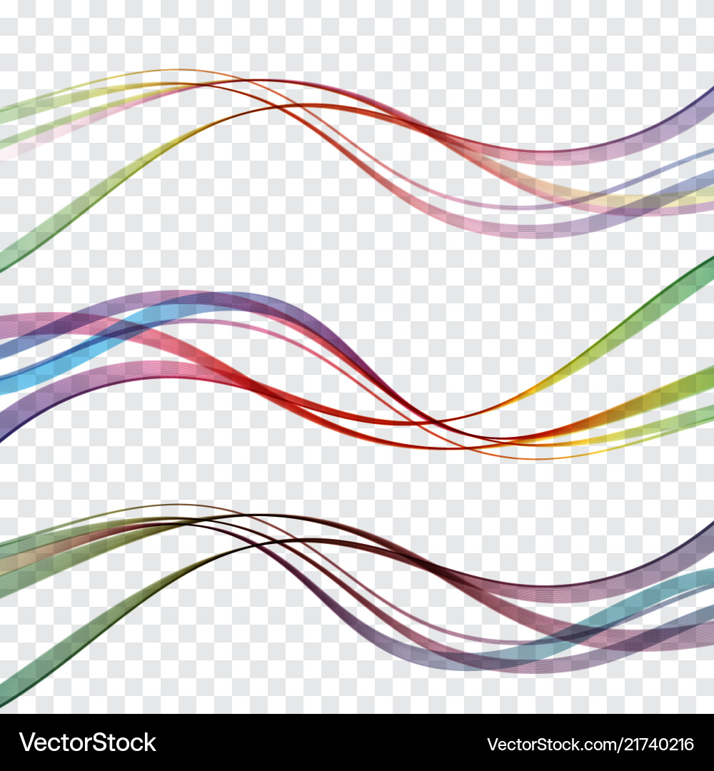Abstract Color Wave Smoke vector image