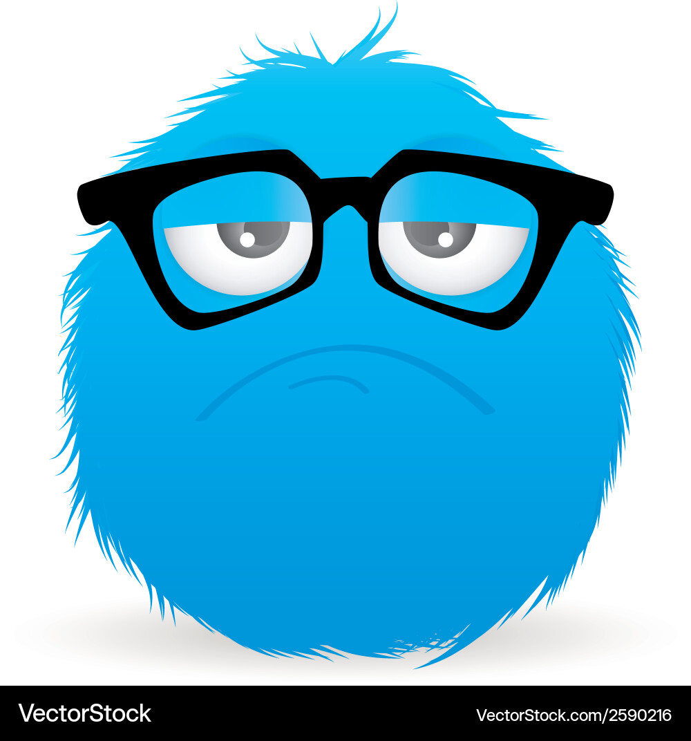 Abstract expression face on a white background Vector Image