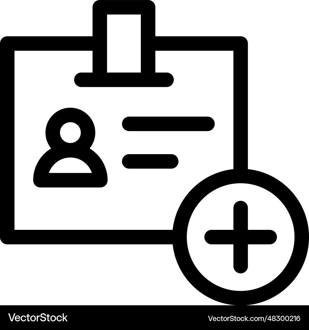 Add user icon vector image