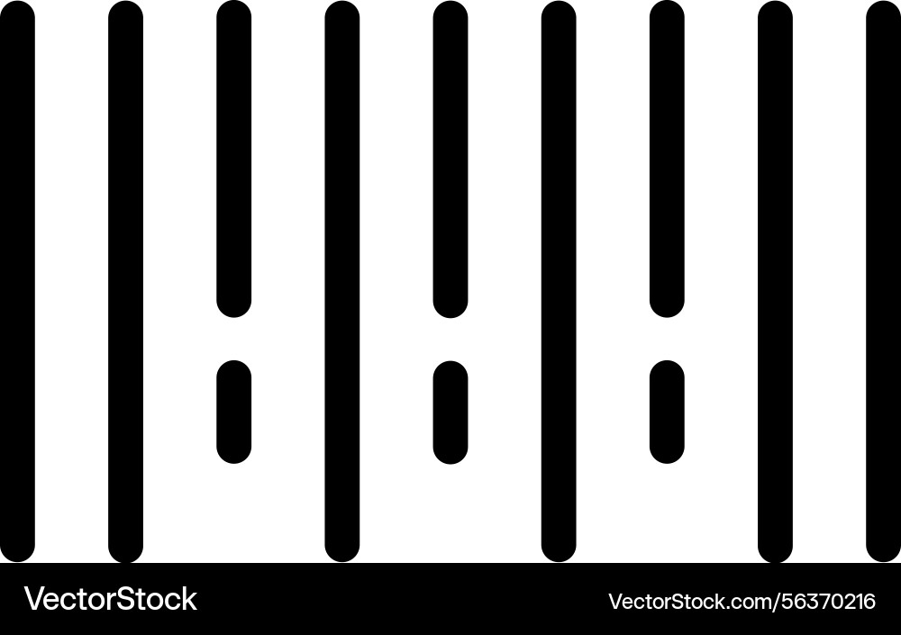 Bar code icon vector image