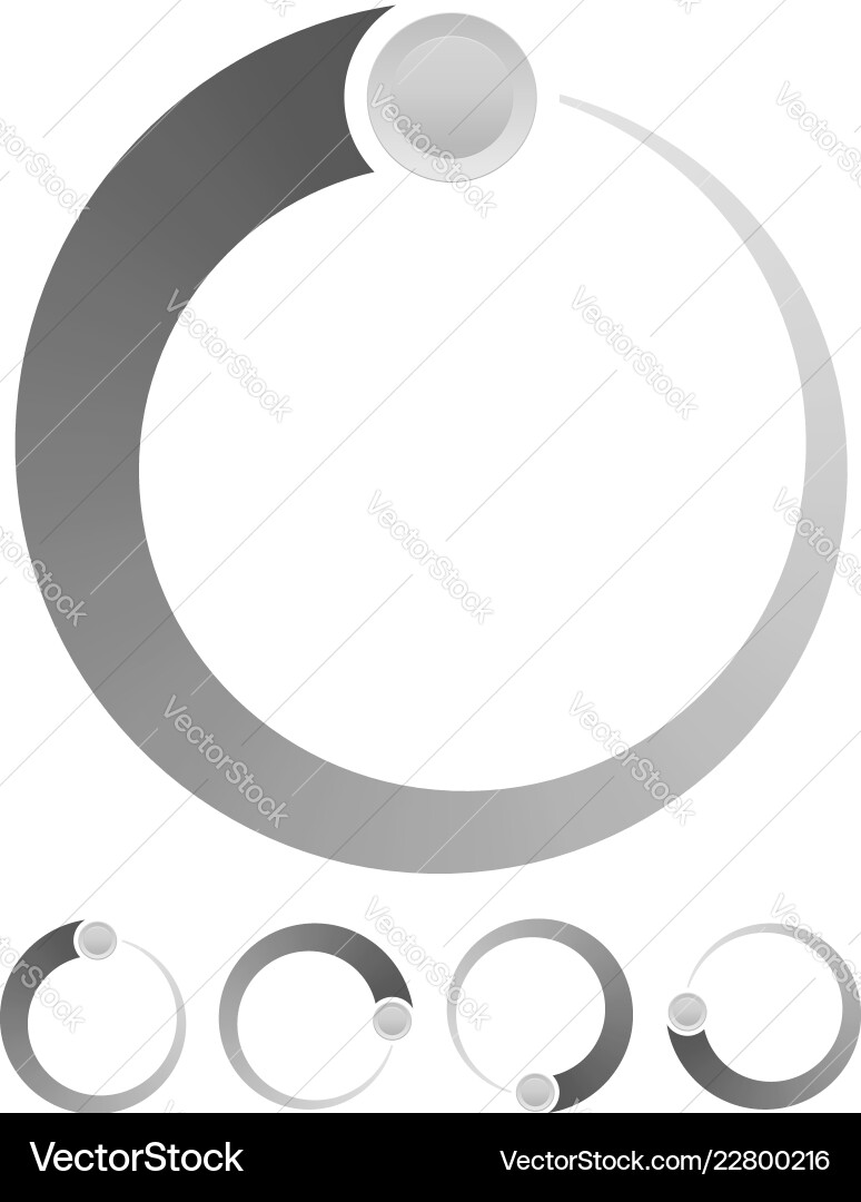 Black and white preolader buffer shape symbol Black and white preolader buffer shape symbol vector image