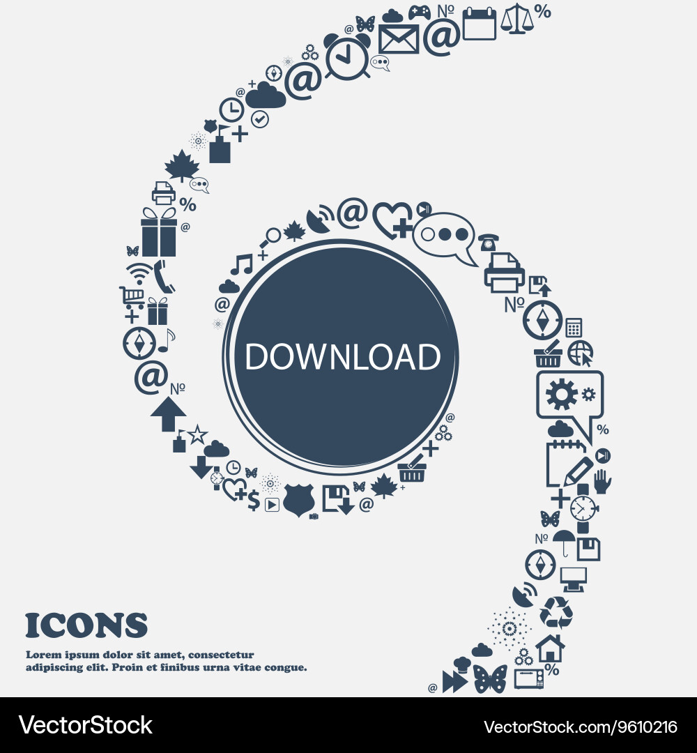 Download icon upload button load symbol vector image