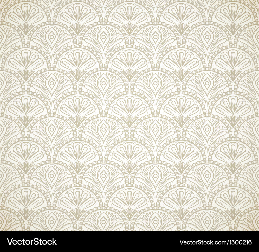 Elegant Vintage Seamless Pattern Vector Image