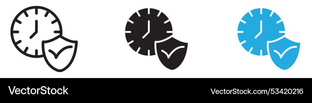 Save time icon thin line vector image