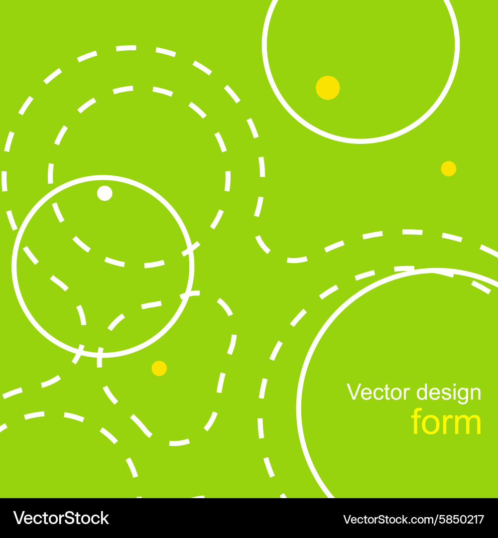 Abstract background of dotted lines and balls Vector Image