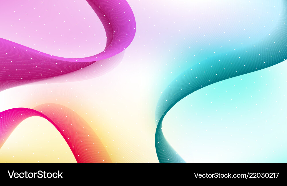 Abstract curved lines background template Vector Image