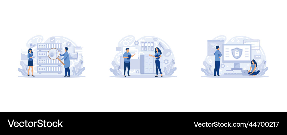 Big data analytics platform management vector image