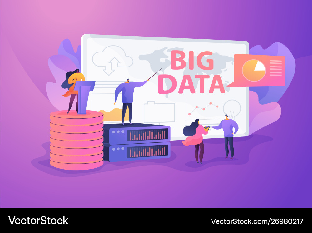 Big data conference Big data conference vector image