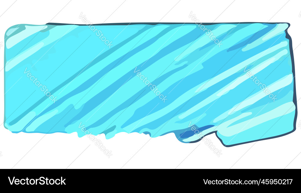 Blue rectangular shape with diagonal brush Blue rectangular shape with diagonal brush vector image