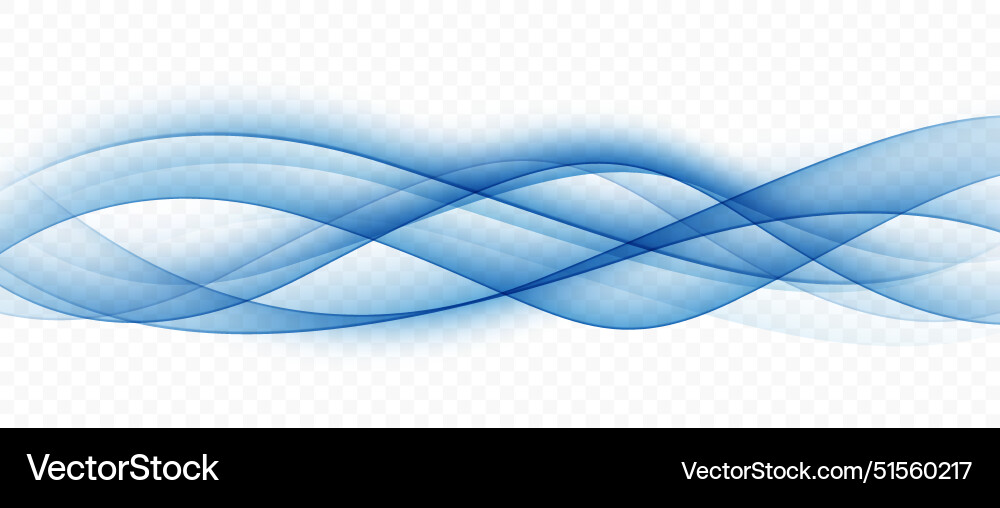 Blue waves abstract background modern design Vector Image