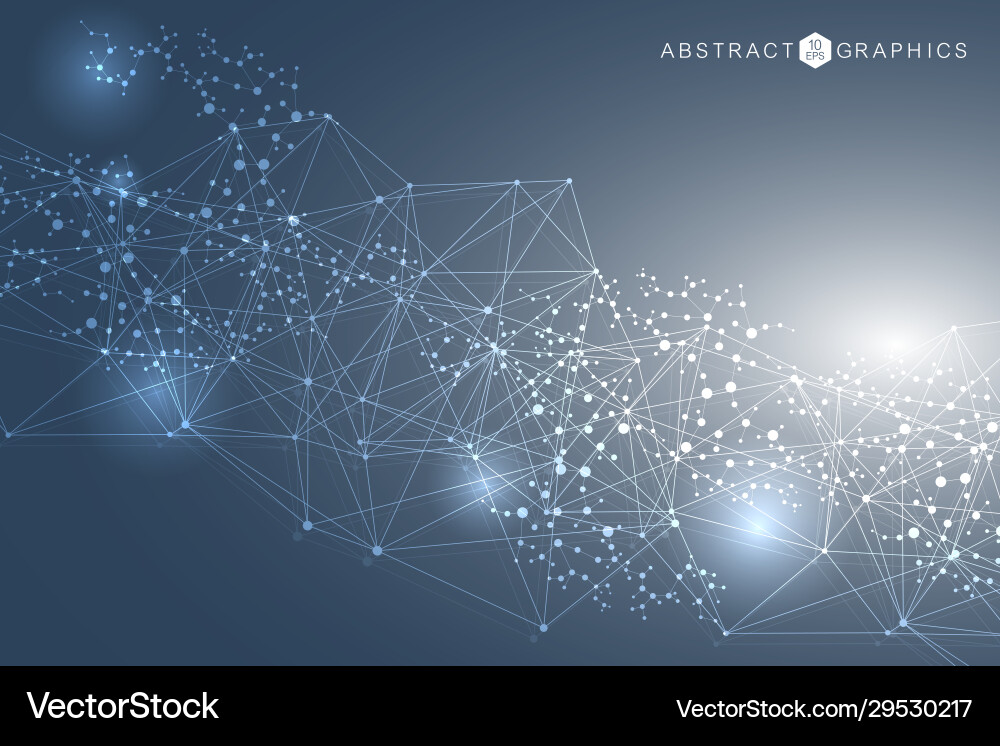 Geometric abstract background with connected line Geometric abstract background with connected line vector image