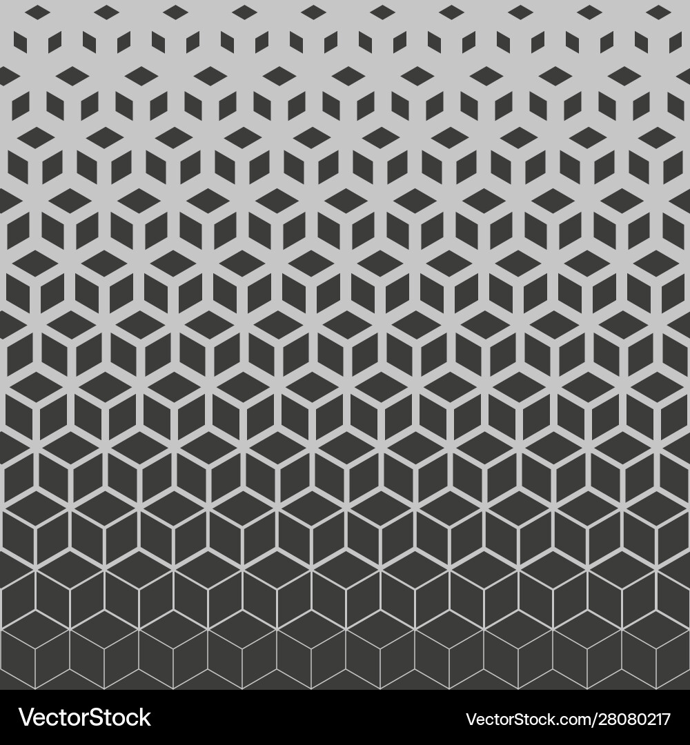 Geometric Cube Pattern vector image