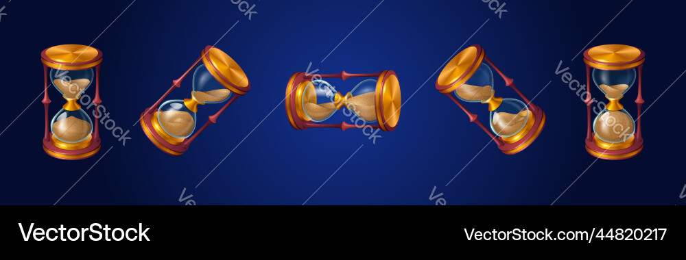 Hourglass Drehsprit Blatt Animation Set Hourglass Drehsprit Blatt Animation Set vektorbild