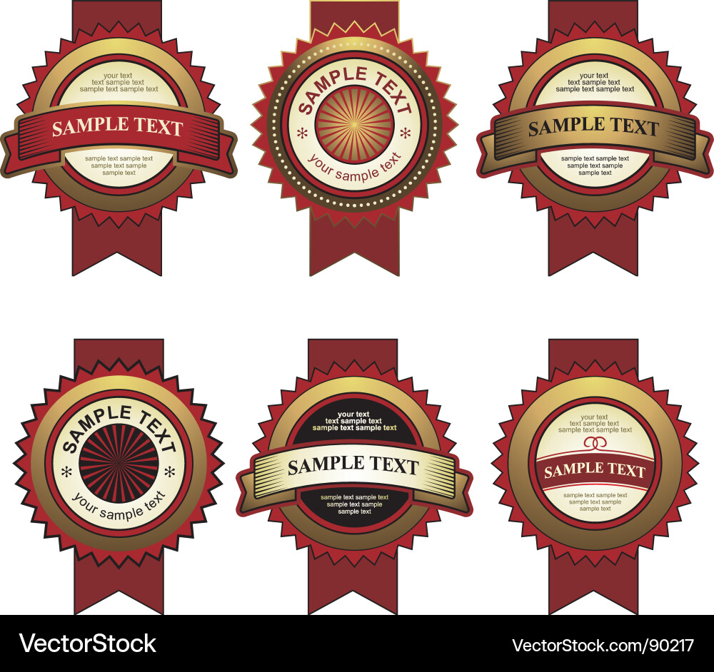 Label Elements vector image