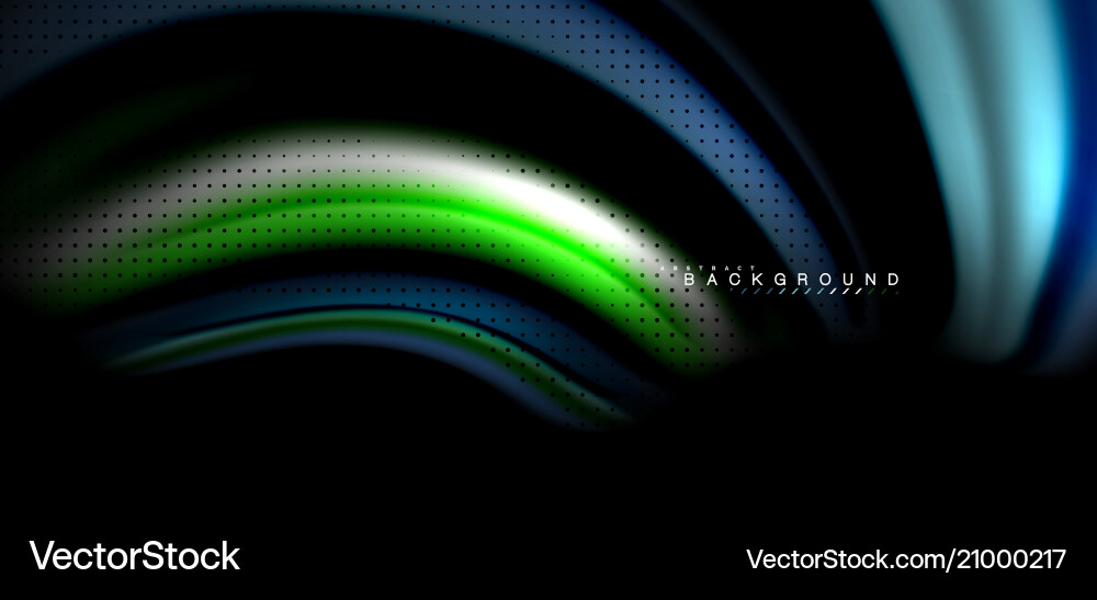 Multicolored wave lines on black background design Multicolored wave lines on black background design Vector Image