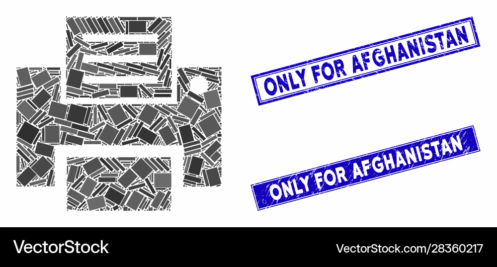 Print mosaic and distress rectangle only Print mosaic and distress rectangle only vector image