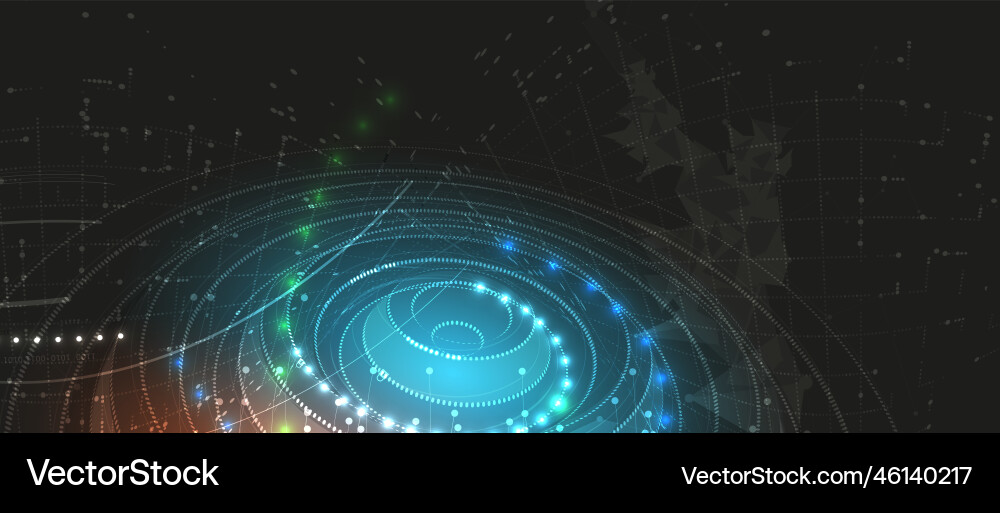 Quantum processing deep learning artificial Quantum processing deep learning artificial vector image