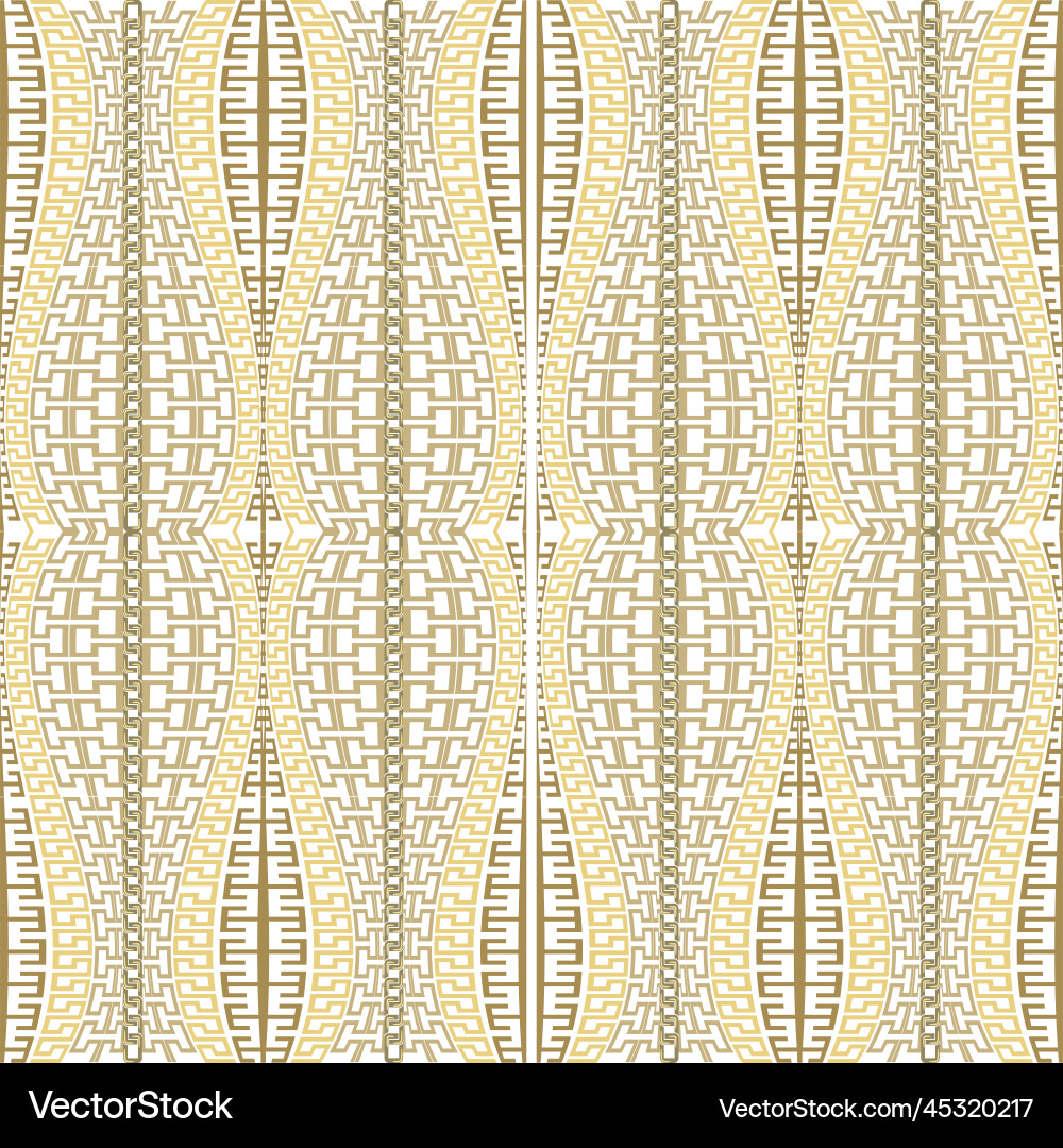 Textured borders pattern with gold chains Textured borders pattern with gold chains vector image
