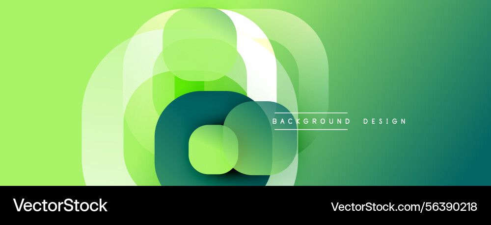 Abstract green layers create circular design Abstract green layers create circular design vector image