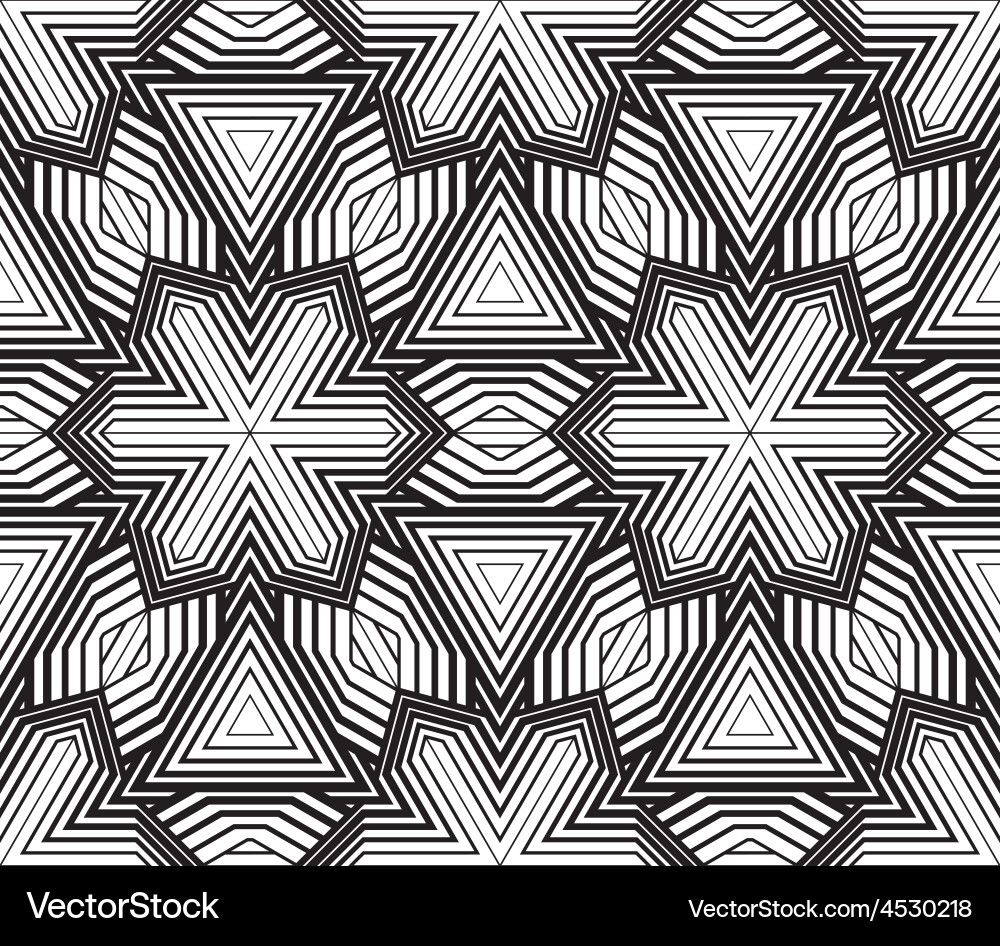 Abstract striped seamless pattern Royalty Free Vector Image