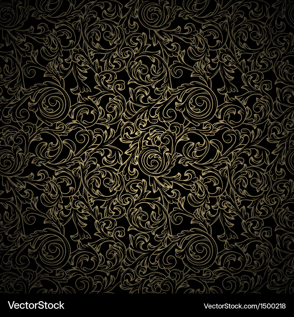 Baroque Floral Seamless Pattern Vector Image