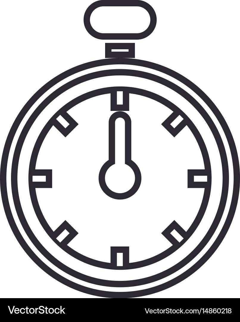 Chronometer device isolated icon vector image