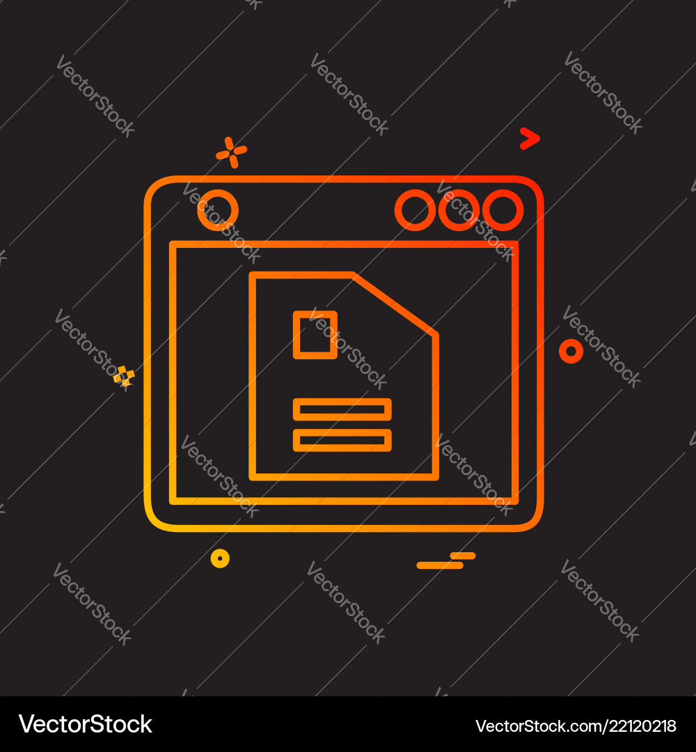 Computer icon design Computer icon design vector image