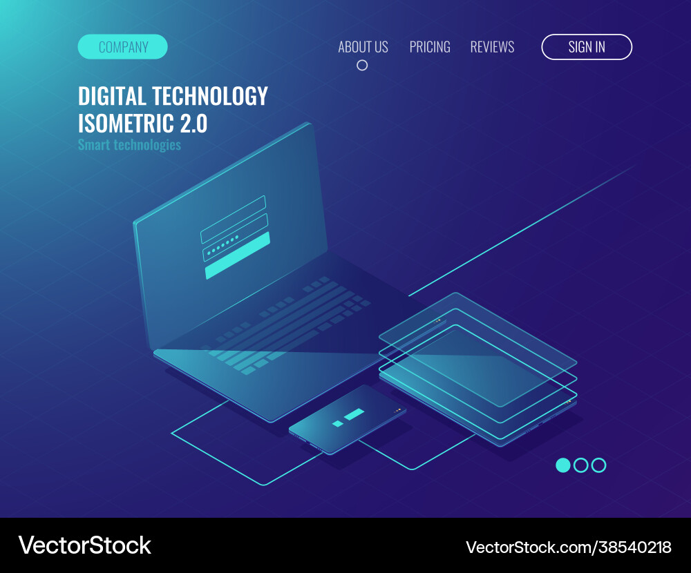 Connection devices to a network cloud data Vector Image