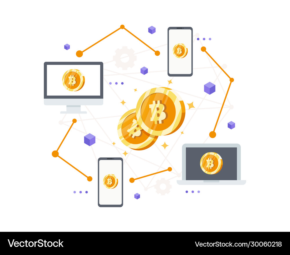 Cryptocurrency and blockchain technology concept – Royalty-Free Vector |  VectorStock
