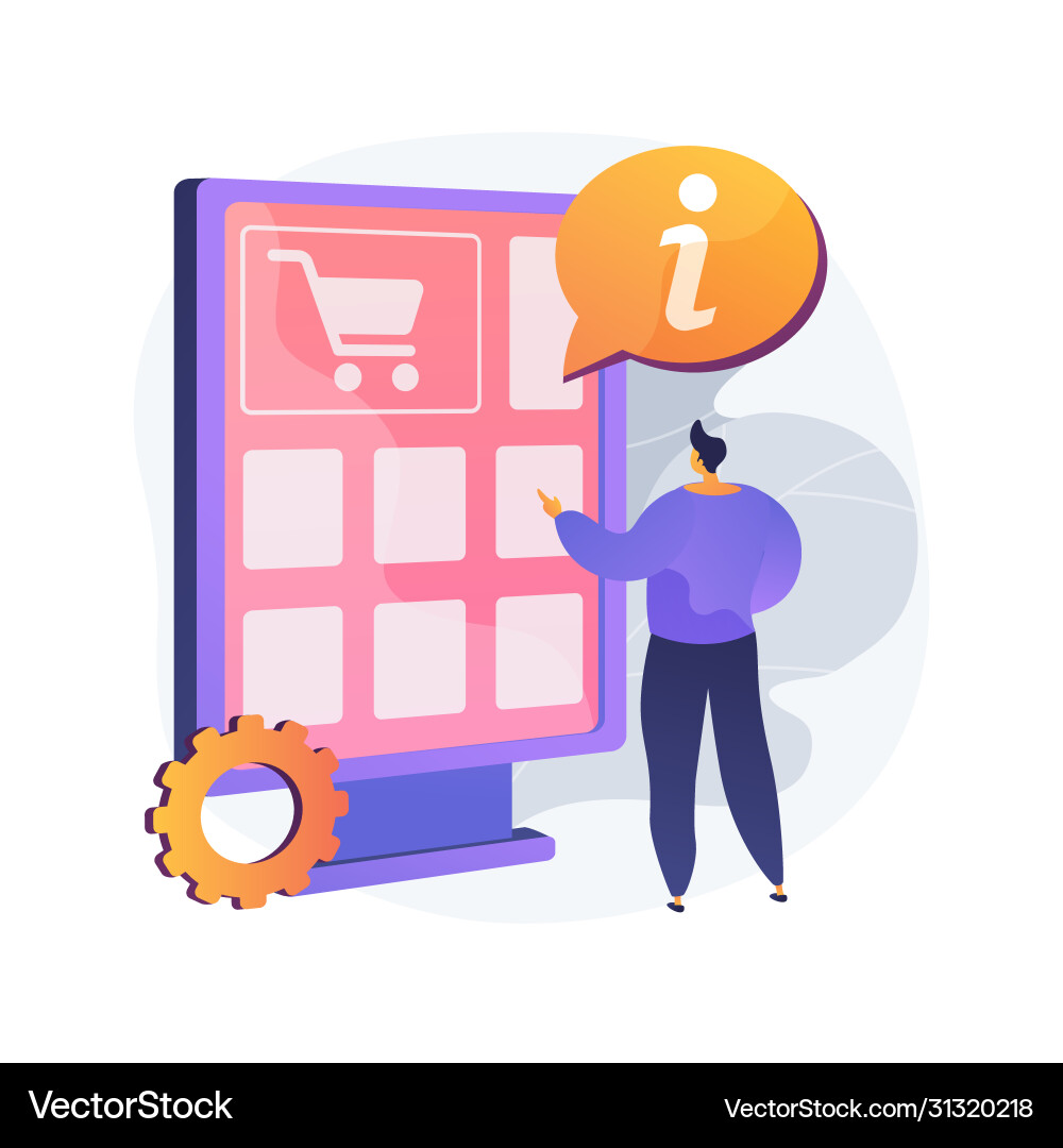 Digital guide abstract concept Digital guide abstract concept vector image